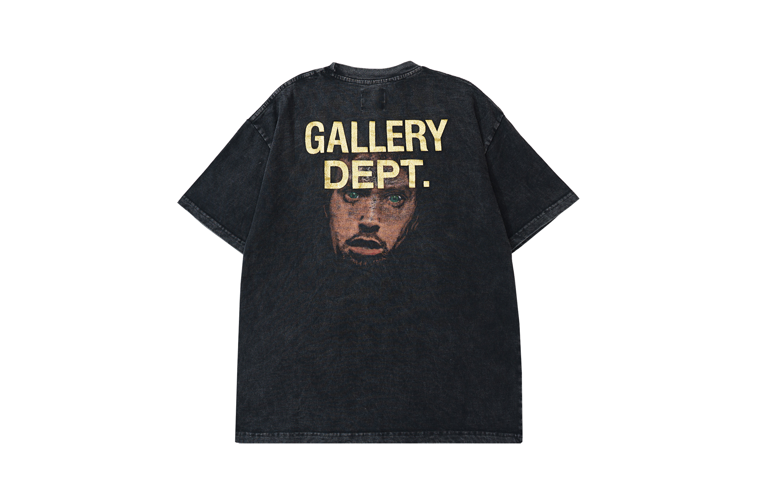 71_88 GALLERY DEPT.字母人像印花短袖T恤 黑色 S-XL